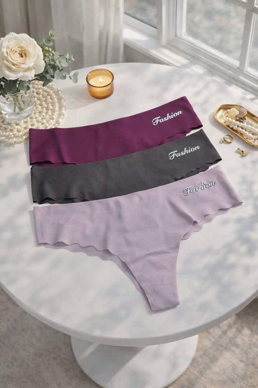 Pack of 3 Seamless T-Shape Panties Smooth Fit for Western Outfits