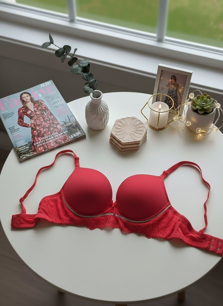 Pearl Detail Push Up Bra Set in Pakistan – Safaa.pk