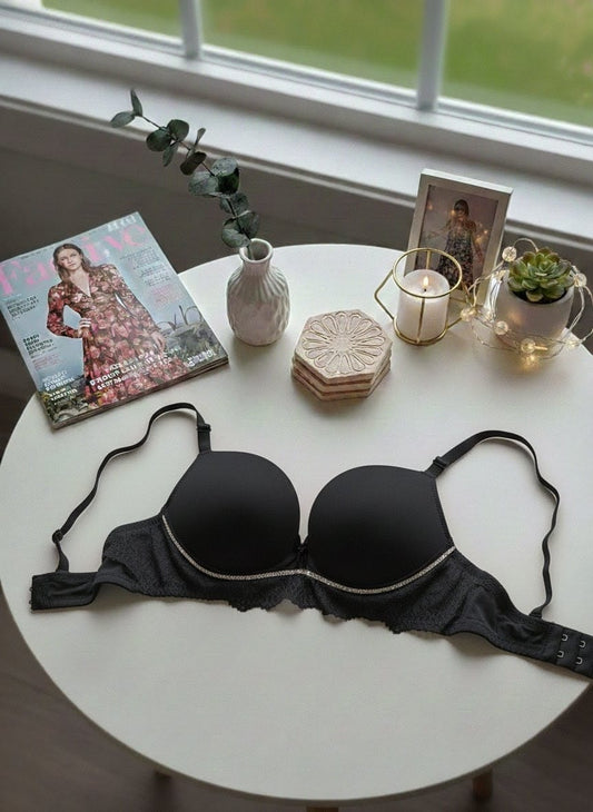 Pearl Detail Push Up Bra Set in Pakistan – Safaa.pk