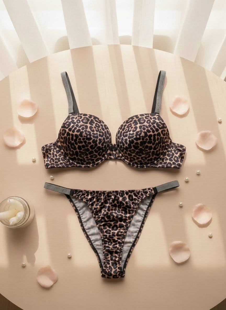 Premium printed push-up bra set in Pakistan – Safaa.pk