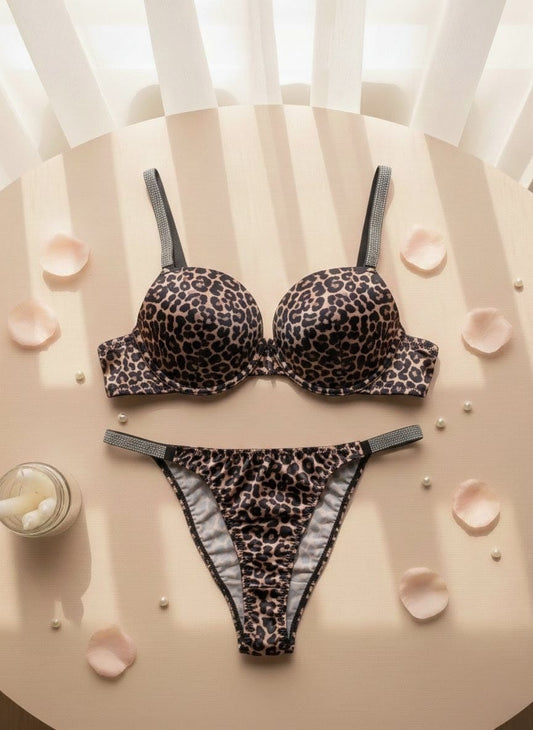 Premium printed push-up bra set in Pakistan – Safaa.pk