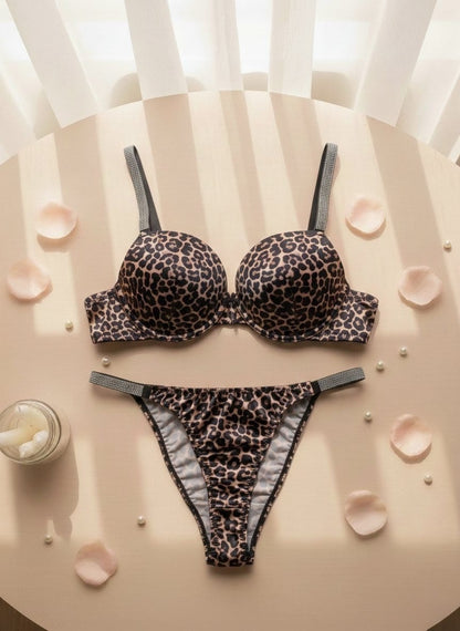 Premium printed push-up bra set in Pakistan – Safaa.pk