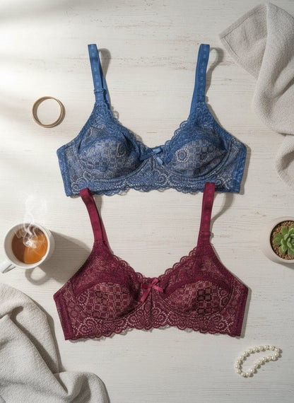 Premium non padded full coverage net bra in Pakistan – Safaa.pk