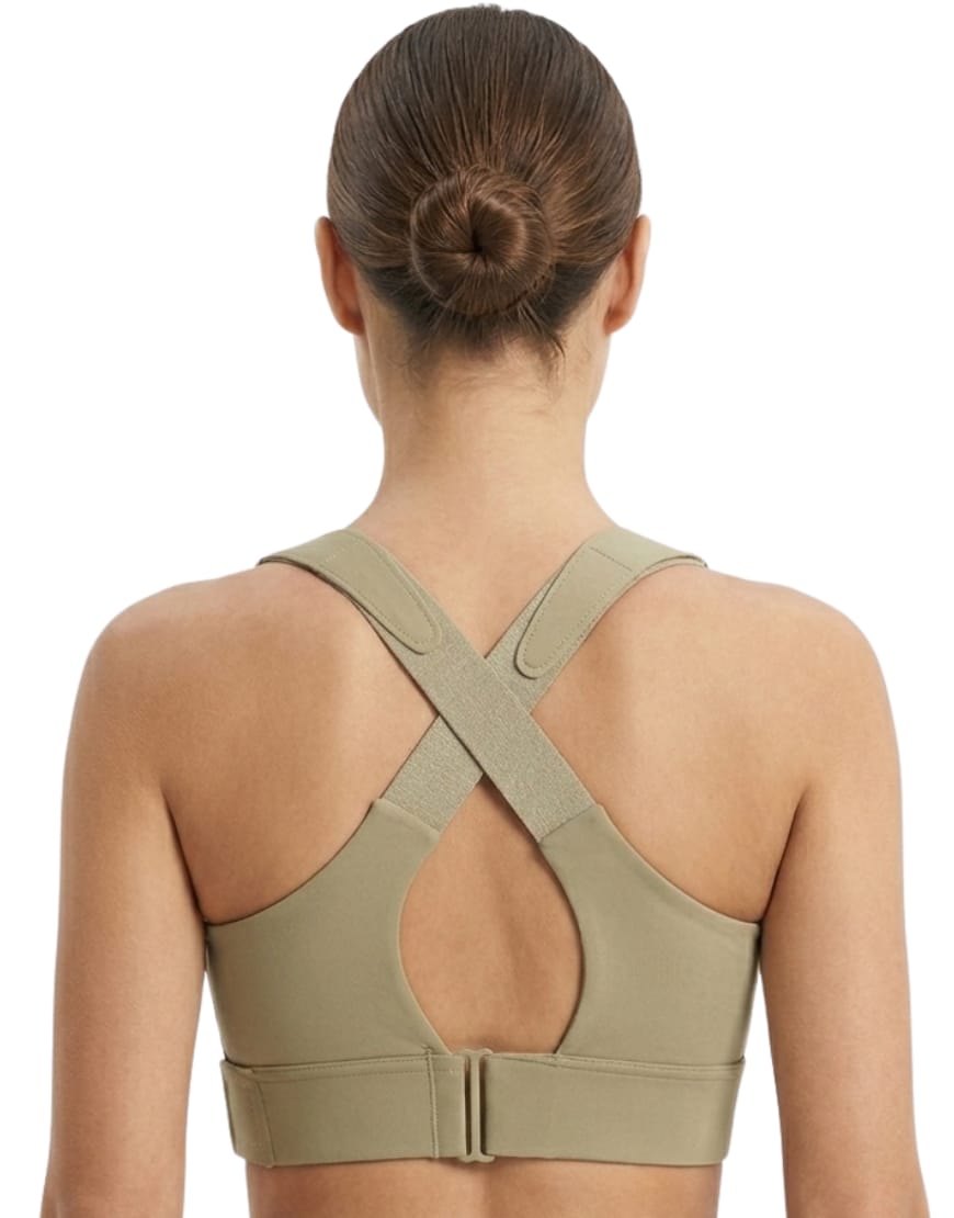 Premium front zip sports fixer bra with padded cups and adjustable support in multiple colors