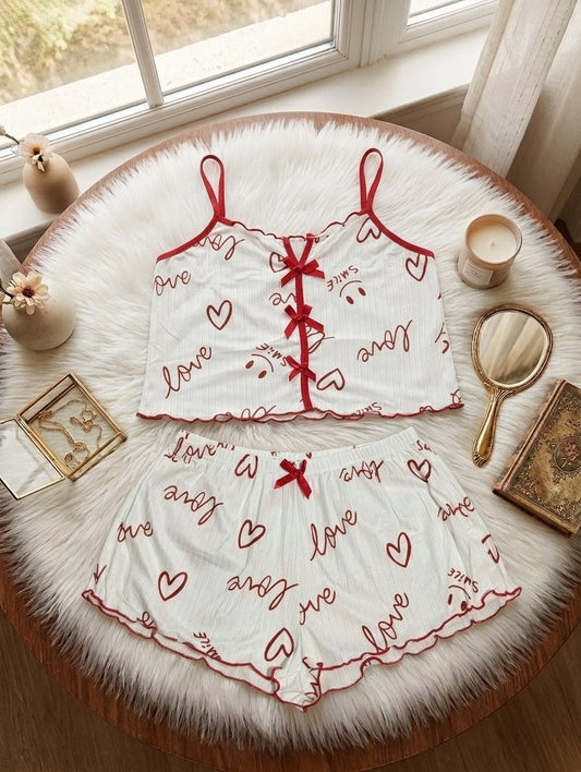 Printed Lounge Nightwear Set in Pakistan – Safaa.pk