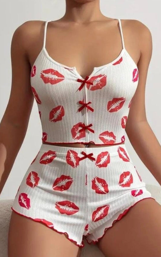 Printed Lounge Nightwear Set in Pakistan – Safaa.pk