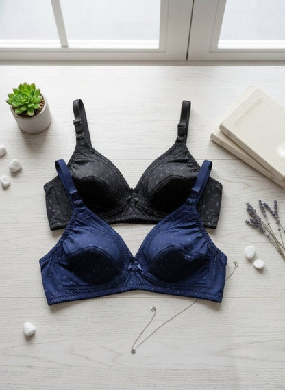 Buy Non Padded Printed Full Coverage Bra Online | Safaa