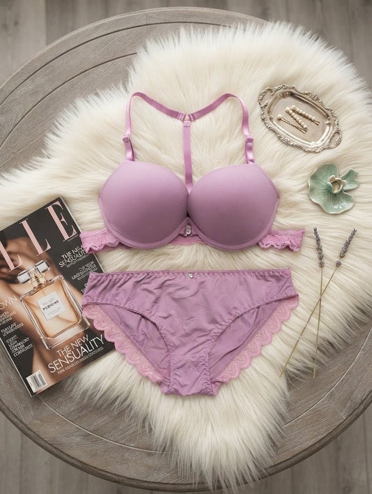 Pearl Accent Double-Padded Push-Up Bra Set in Pakistan – Safaa.pk