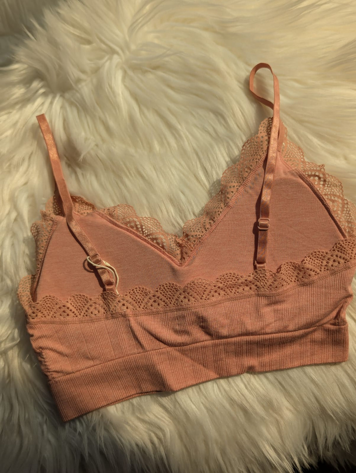 Ribbed Lace Bralette with Front Buttons in Pakistan – Safaa.pk