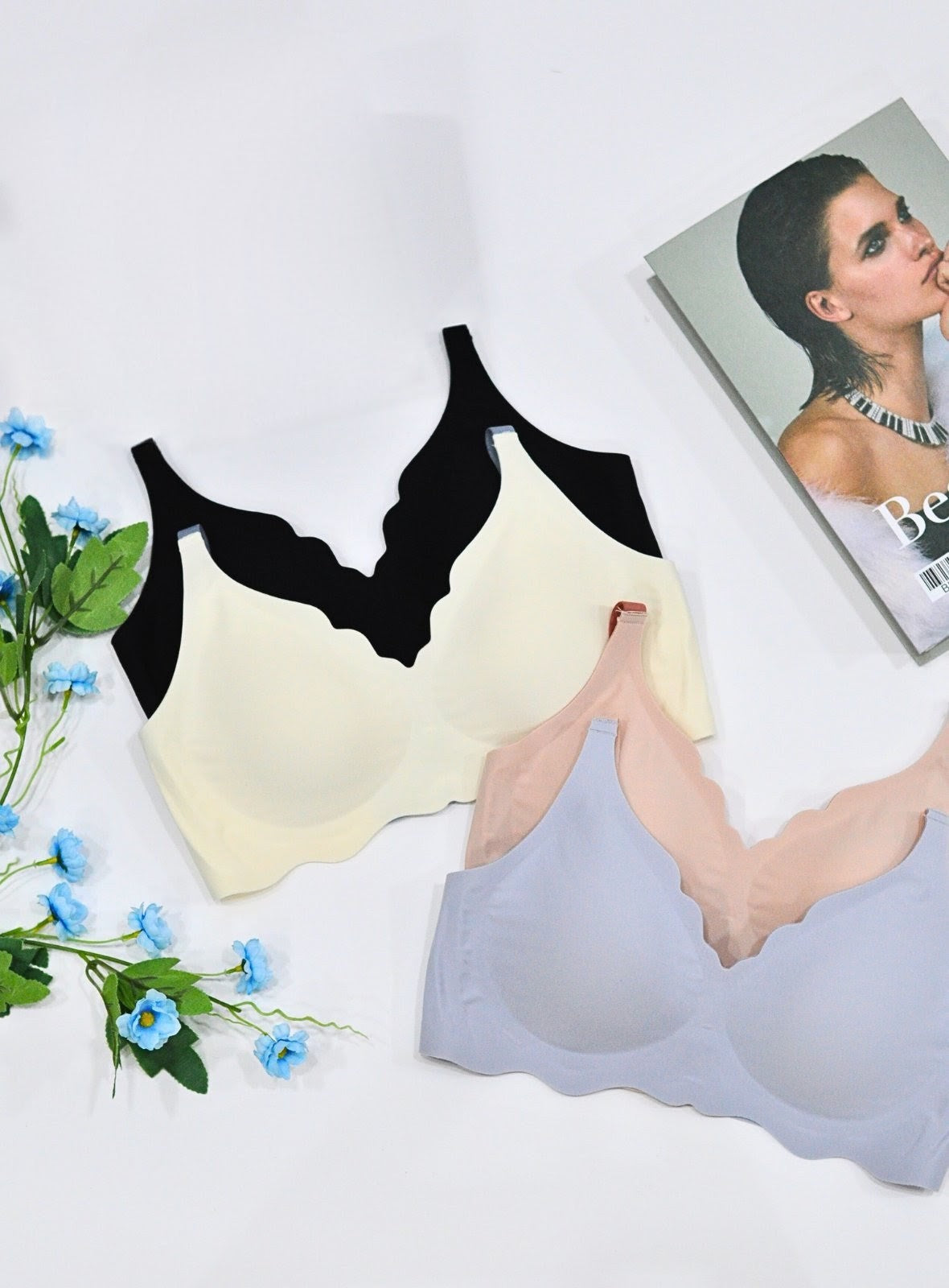 AirFlex Seamless Jelly Bra – Scalloped Invisible Comfort