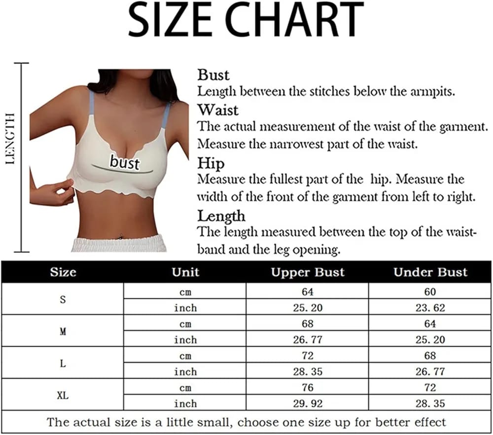 AirFlex Seamless Jelly Bra – Scalloped Invisible Comfort