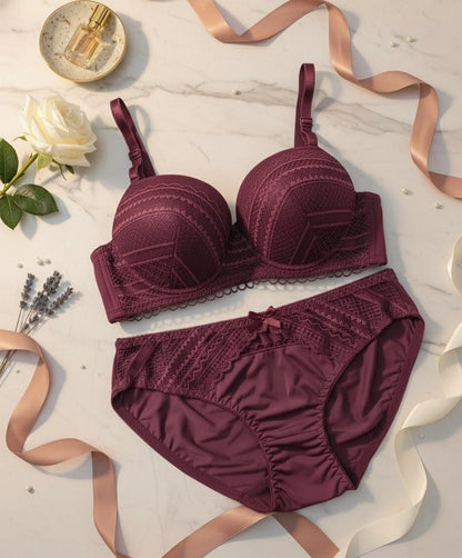 Self-Design Push-Up Bra Set in Pakistan – Safaa.pk