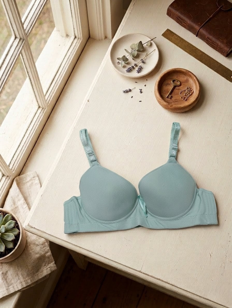 Self-Dotted Underwire Thin Pad Bra in Pakistan – Safaa.pk