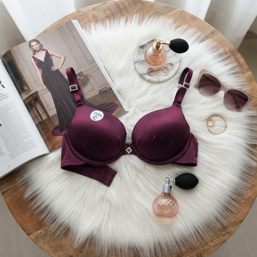 Silk Padded Push-Up Underwired Bra in Pakistan – Safaa.pk