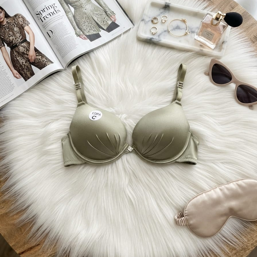 Silk Padded Push-Up Underwired Bra in Pakistan – Safaa.pk
