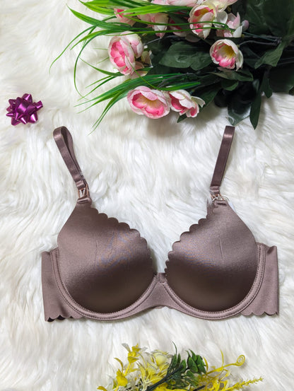 Smooth & Elegant Soft Silk Lingerie - Seamless Single Padded Bra