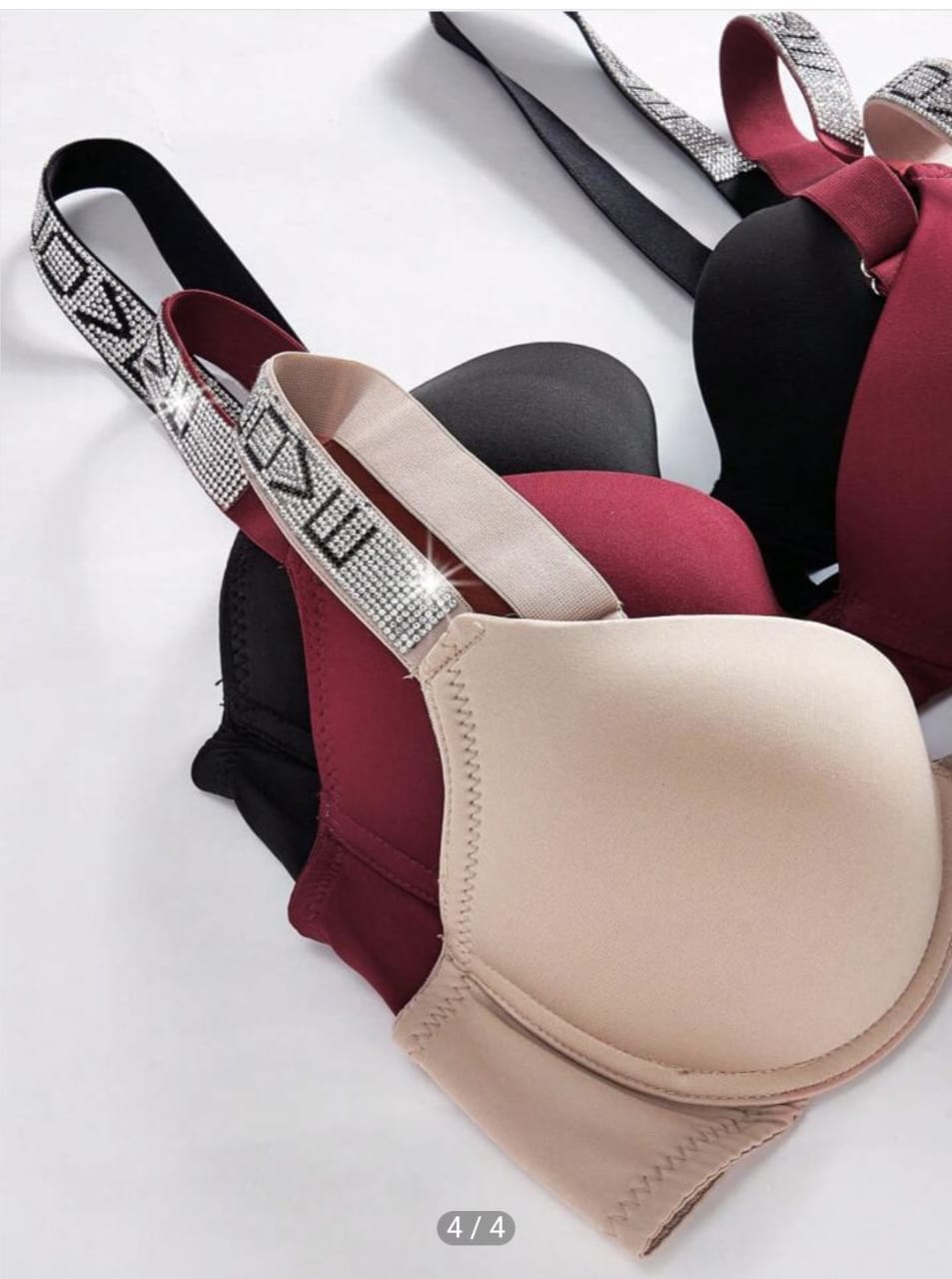 Soft Padded Bra with Love Strap in Pakistan – Safaa.pk