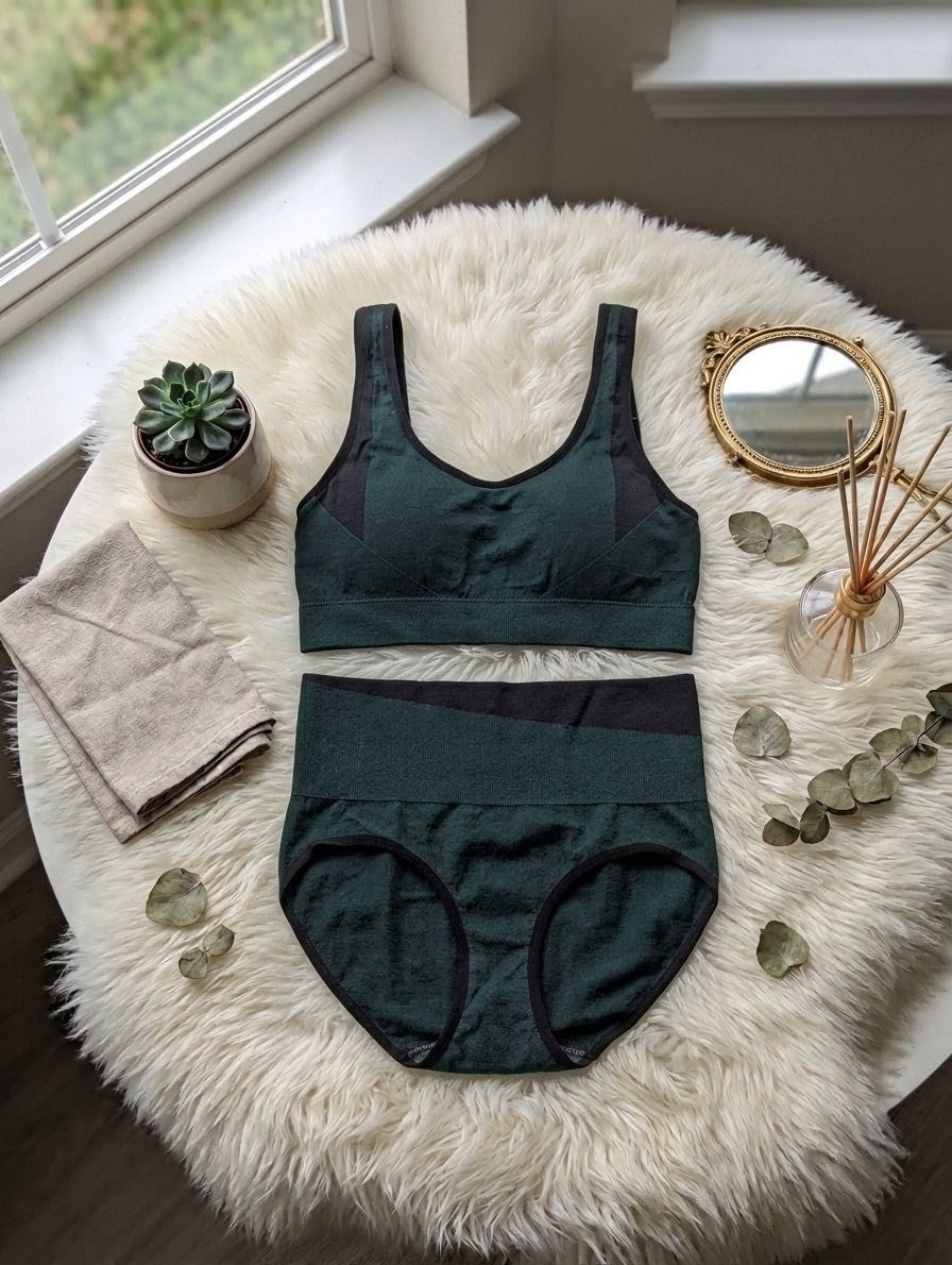 Soft padded stretchable sports bra set for women in breathable fabric