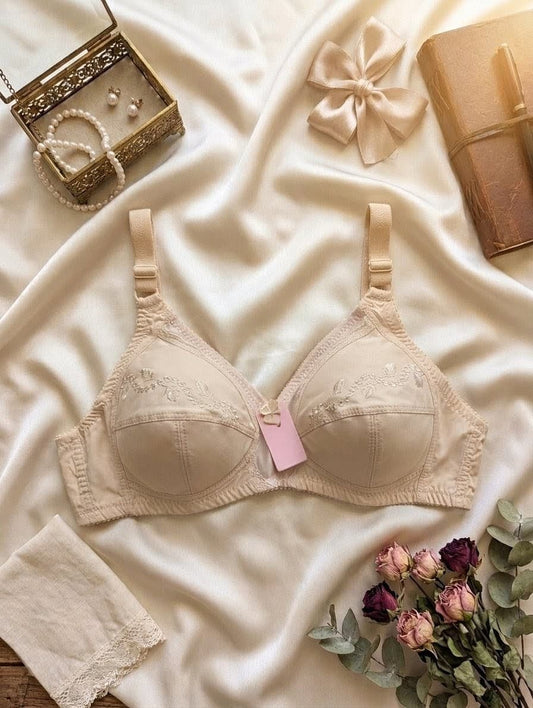 Stay cool in a high-quality, breathable cotton bra