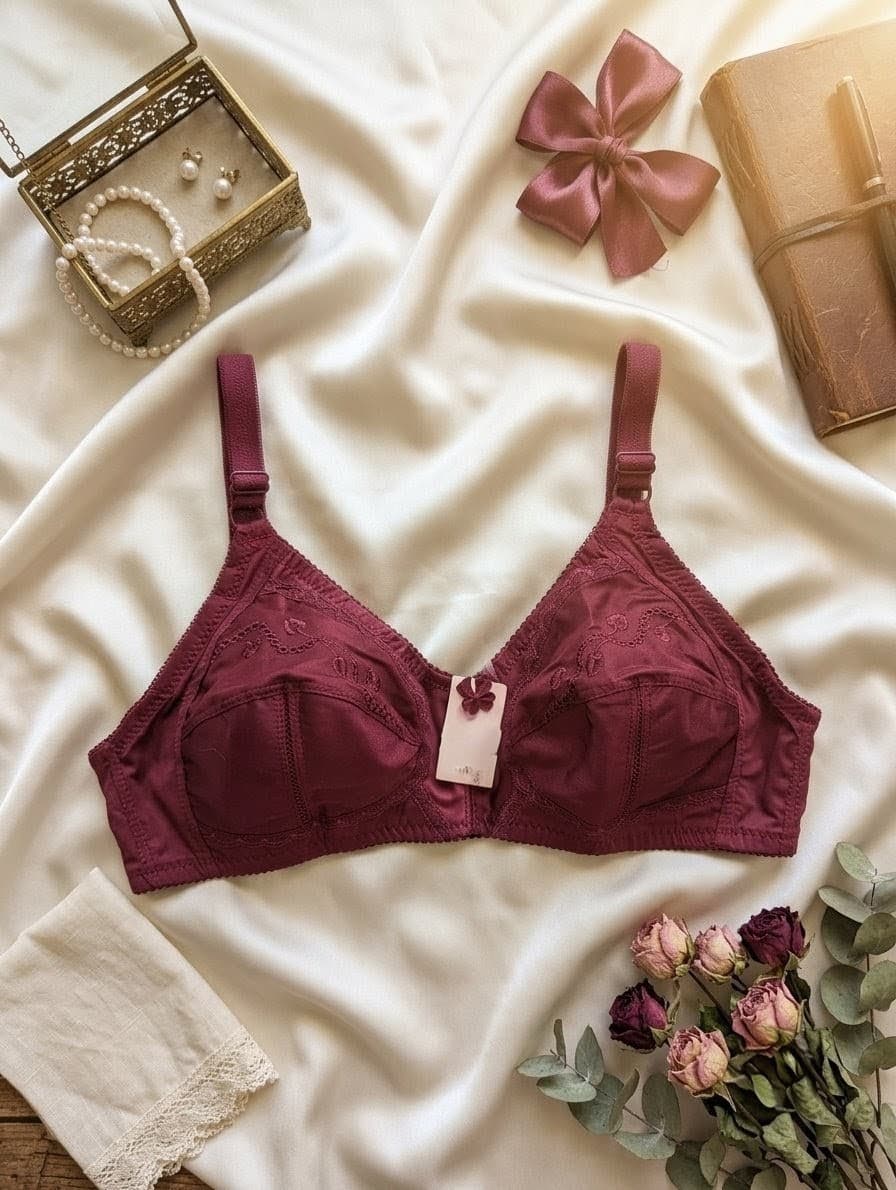 Stay cool in a high-quality, breathable cotton bra