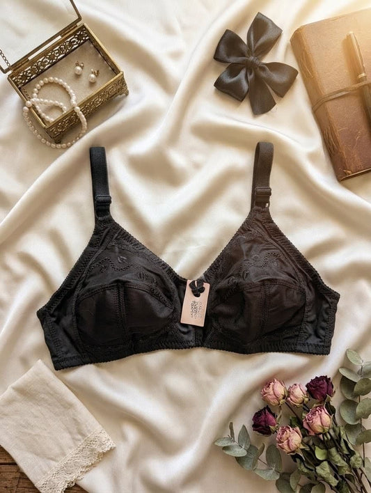 Stay cool in a high-quality, breathable cotton bra