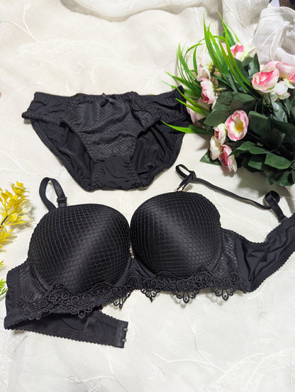 Texture Push-Up Bra & Panty Set (SPBS 12)