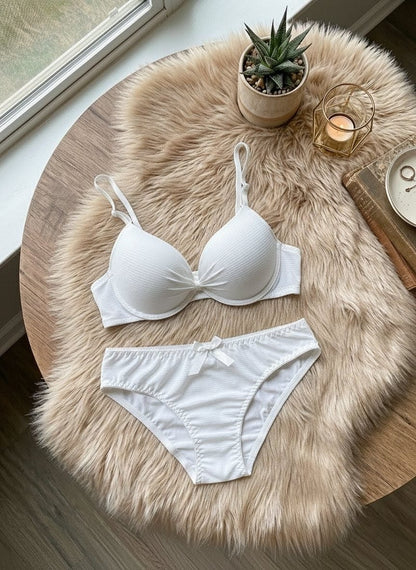 Textured Push Up T-Shirt Bra Set in Pakistan – Safaa.pk