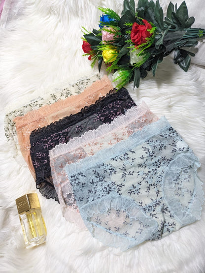 Pack of 5 - Trendy Breathable Lace Panty – Sexy & Stylish