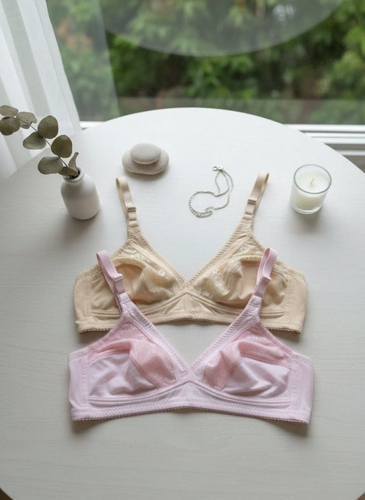 Non padded full coverage jersey net bra in Pakistan – Safaa.pk