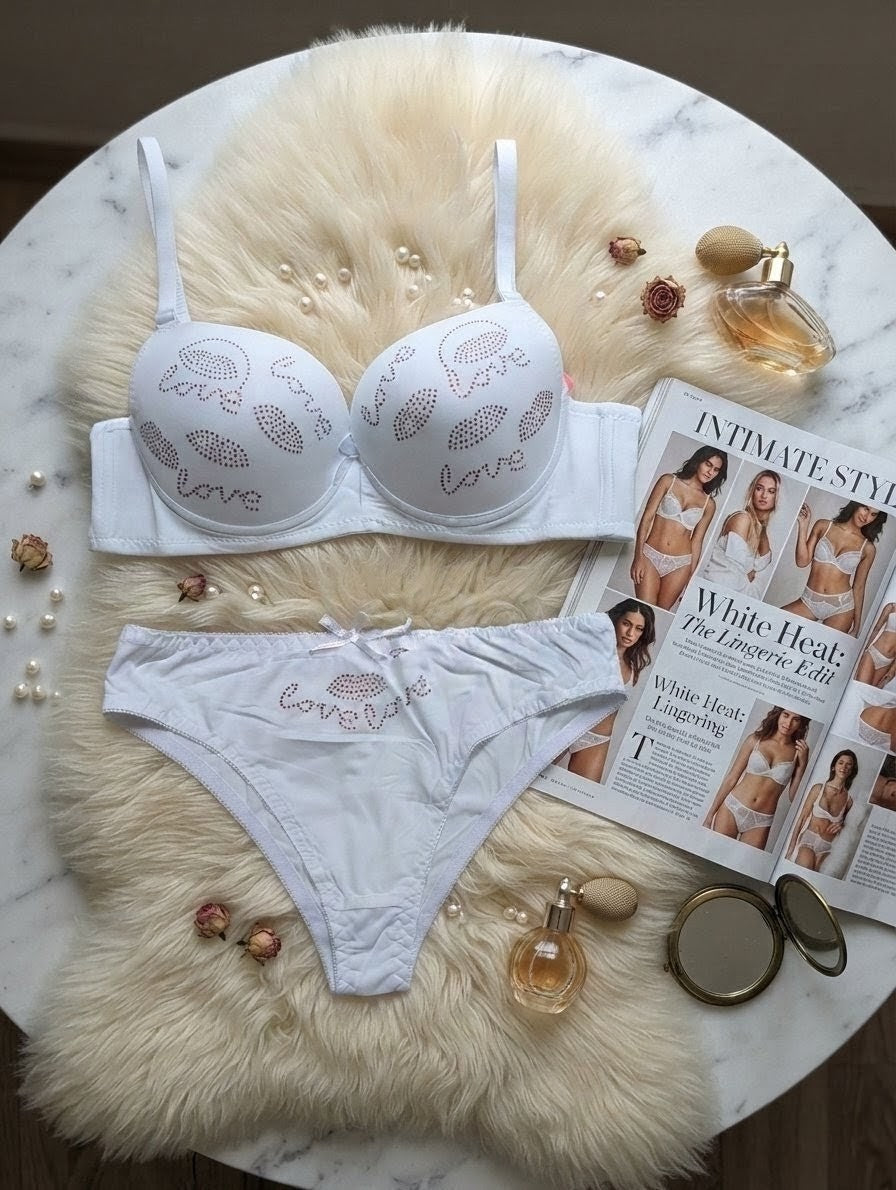 Love Push-Up Bra Set with Lip Detail in Pakistan – Safaa.pk