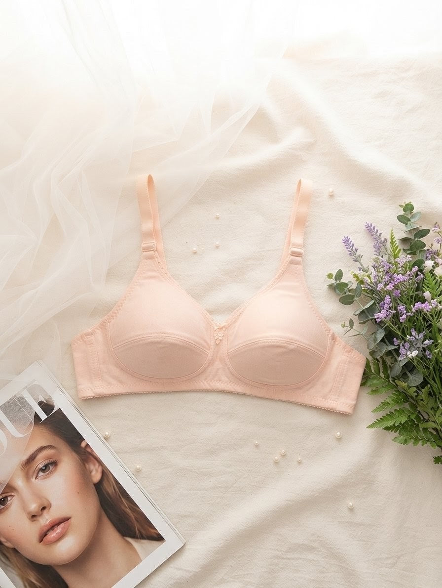 Wire-Free Cotton Everyday Bra in Pakistan – Safaa.pk
