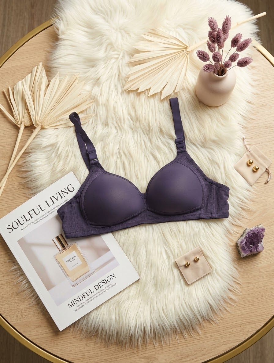 Wireless Padded Bra with Wide Adjustable Straps in Pakistan – Safaa.pk