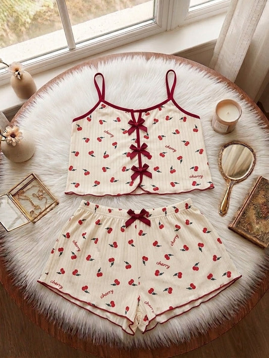 Relaxed Printed Night Suit – Lightweight Lounge Set for Women |