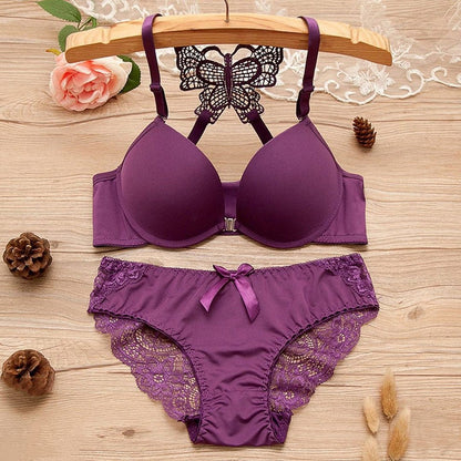 Butterfly Style Padded Lingerie Set with Front Hook (SPBS 0081)7