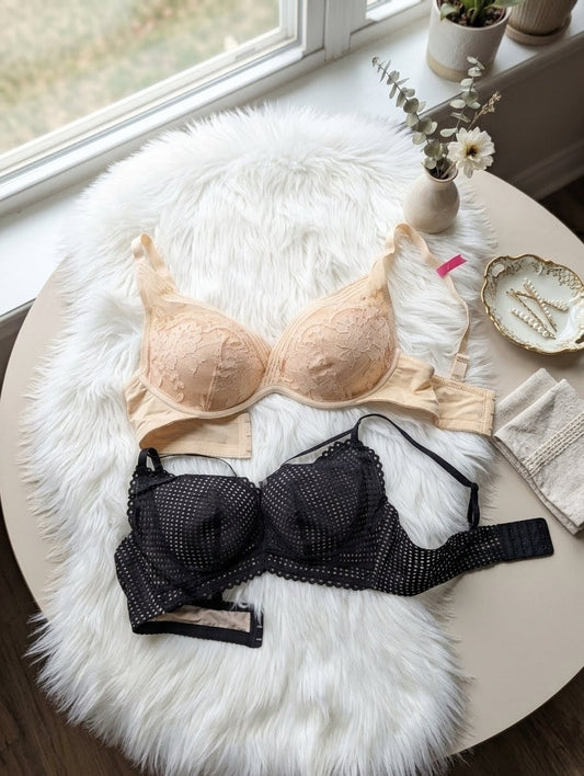 Elegant Meshy Light Padded Party Wear Bra