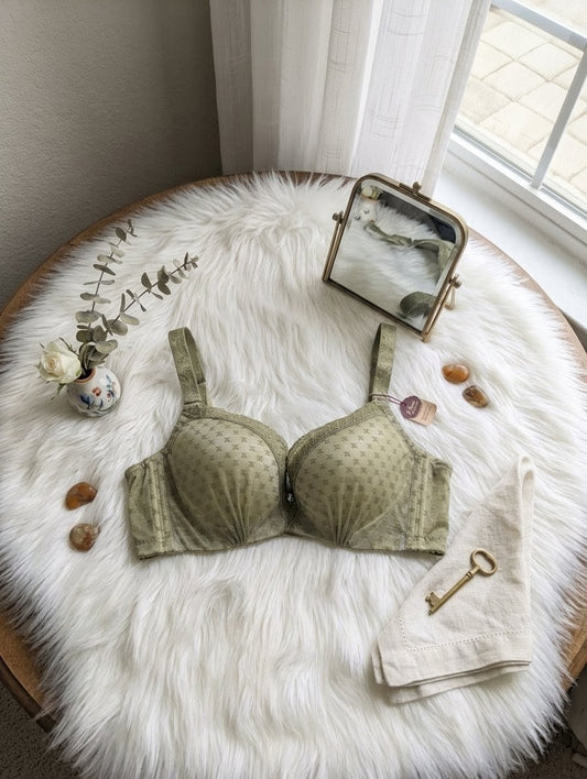 Net lace Padded bra in Pakistan – Safaa.pk